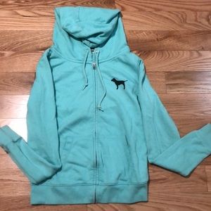 Victoria’s Secret Pink zip up hoodie cheetah print